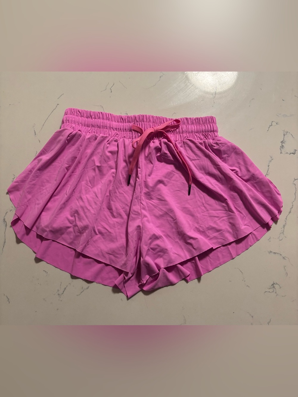 Women’s Pink Flutter Shorts, Small